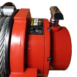 Wyciągarka hydrauliczna PWH15000 PRO EN14492-1 z liną stalową, hakiem i napinaczem